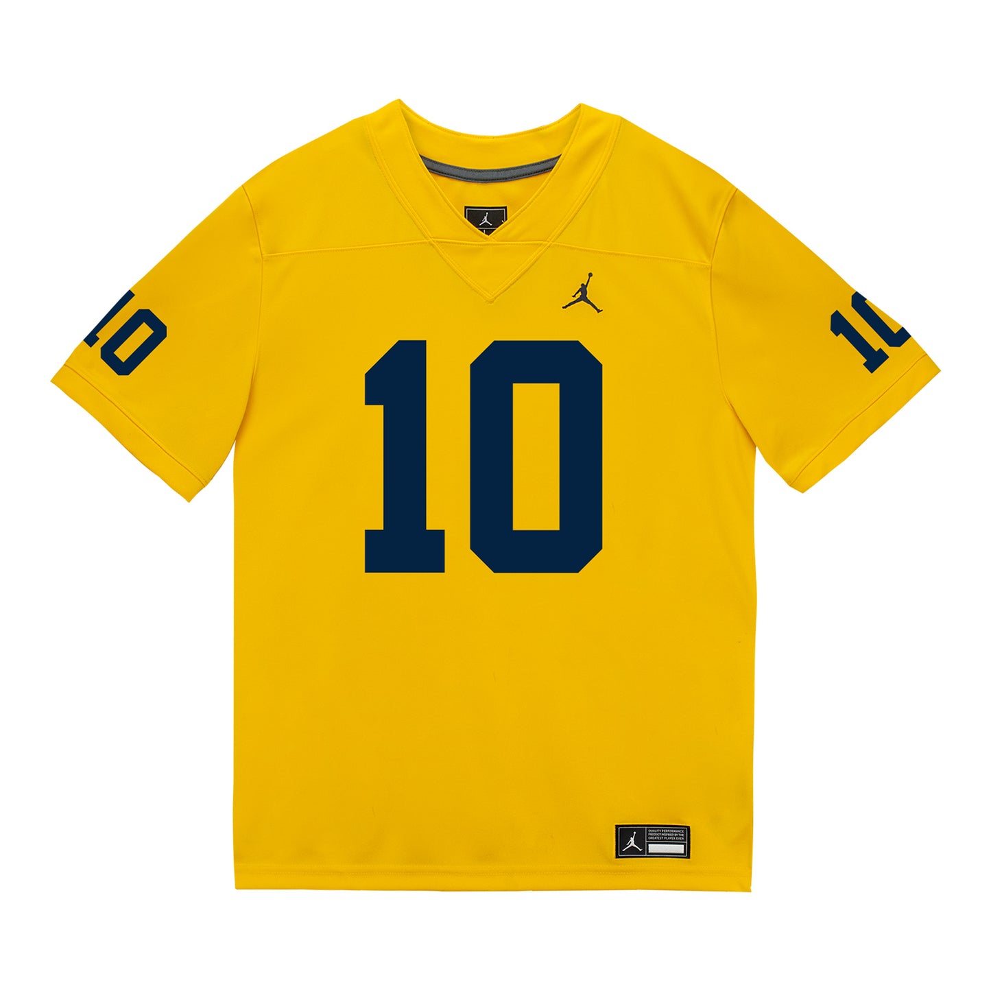 Michigan Wolverines #10 Jaime Ffrench Student Athlete Maize Football Jersey