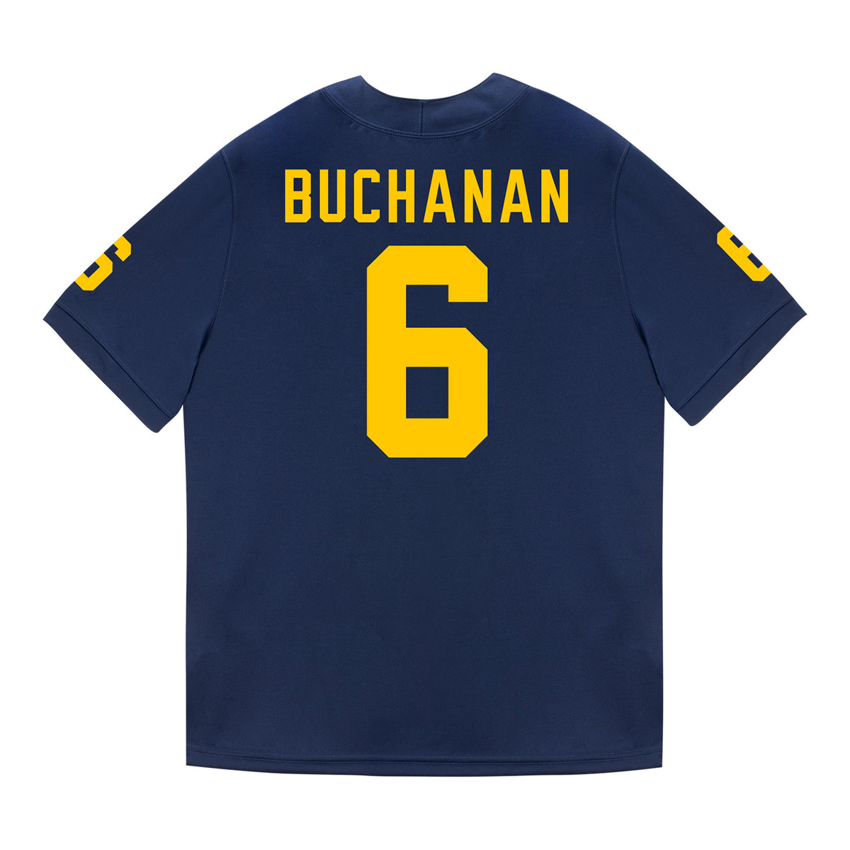Michigan Wolverines #6 JJ Buchanan Student Athlete Blue Football Jersey