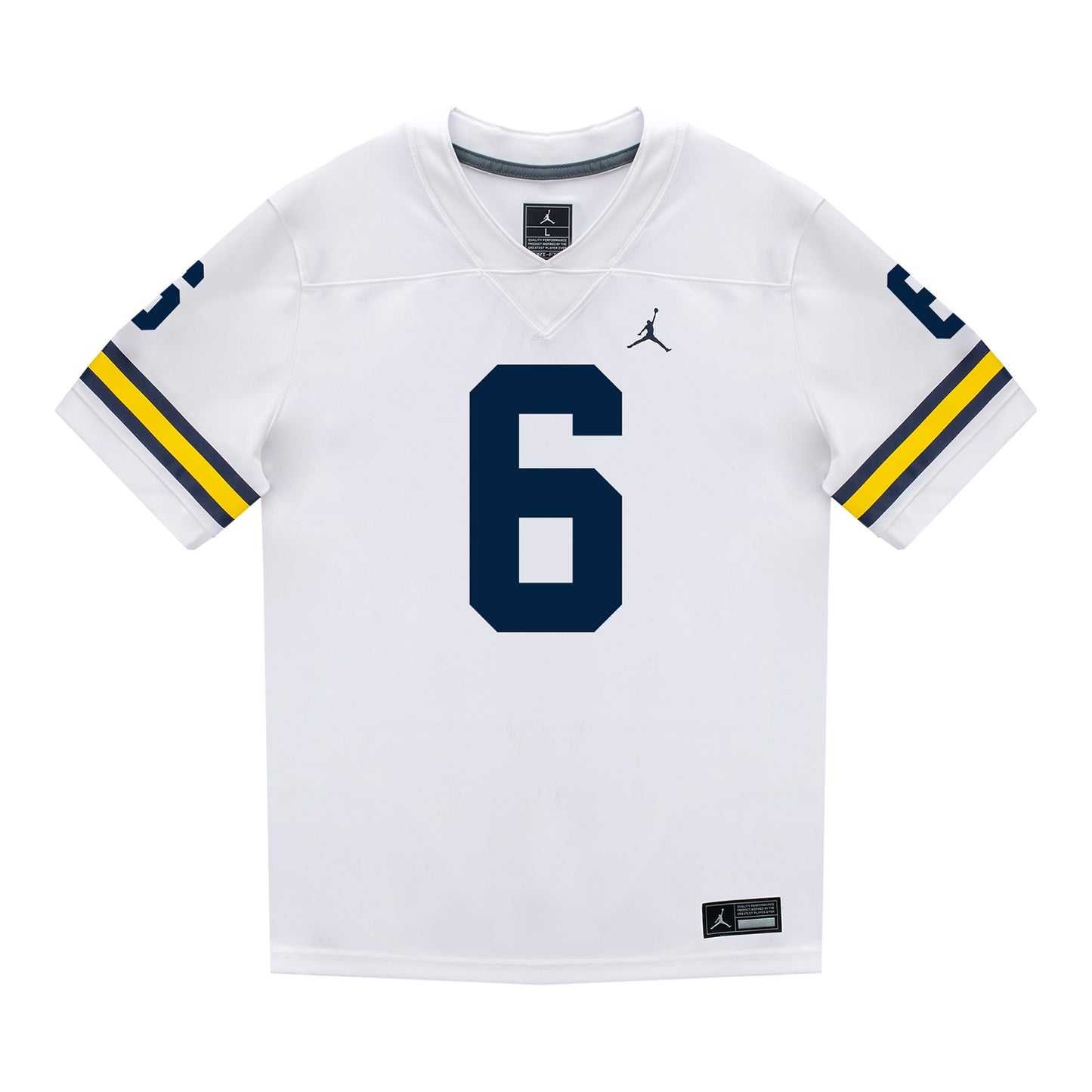 Michigan Wolverines #6 JJ Buchanan Student Athlete White Football Jersey