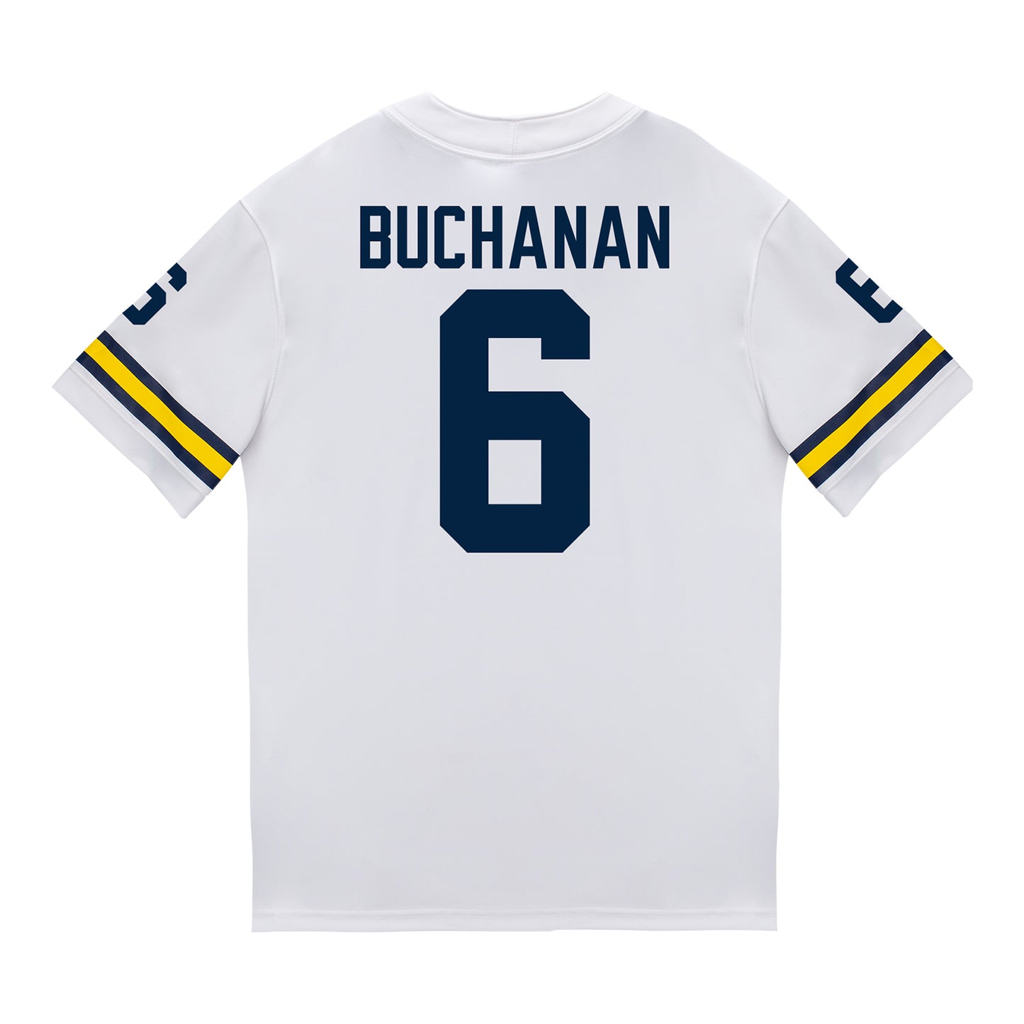 Michigan Wolverines #6 JJ Buchanan Student Athlete White Football Jersey