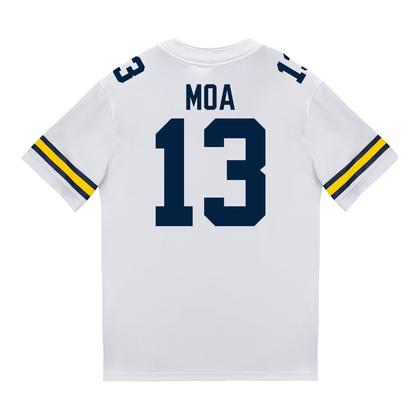 Michigan Wolverines #13 Aisea Moa Student Athlete White Football Jersey