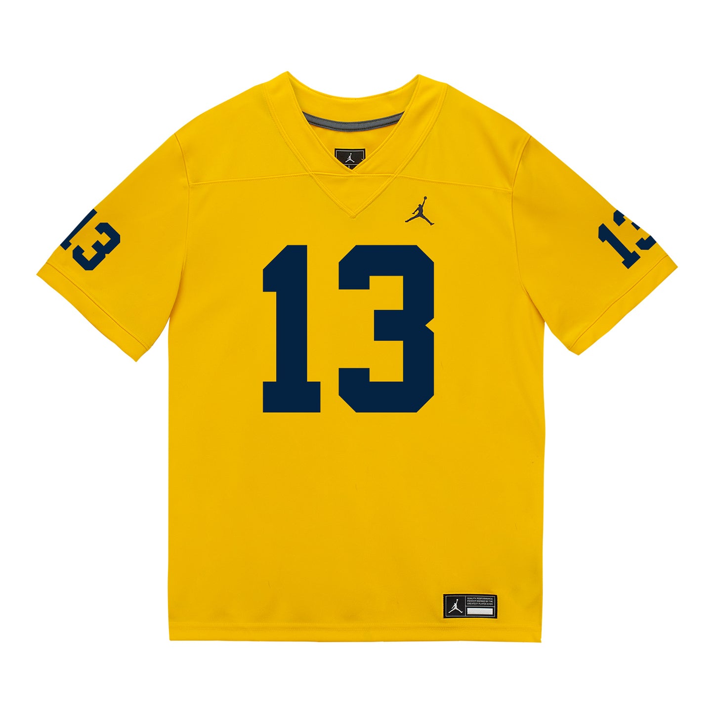 Michigan Wolverines #13 Aisea Moa Student Athlete Maize Football Jersey