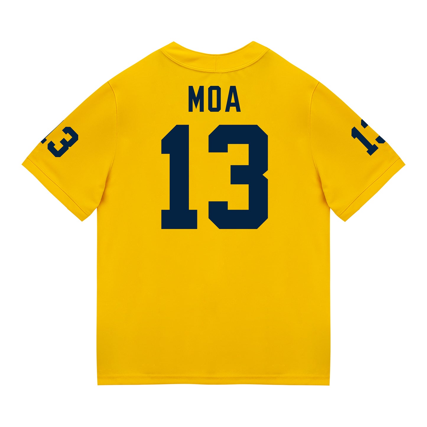 Michigan Wolverines #13 Aisea Moa Student Athlete Maize Football Jersey