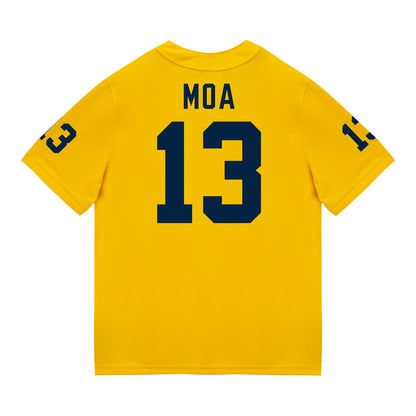 Michigan Wolverines #13 Aisea Moa Student Athlete Maize Football Jersey
