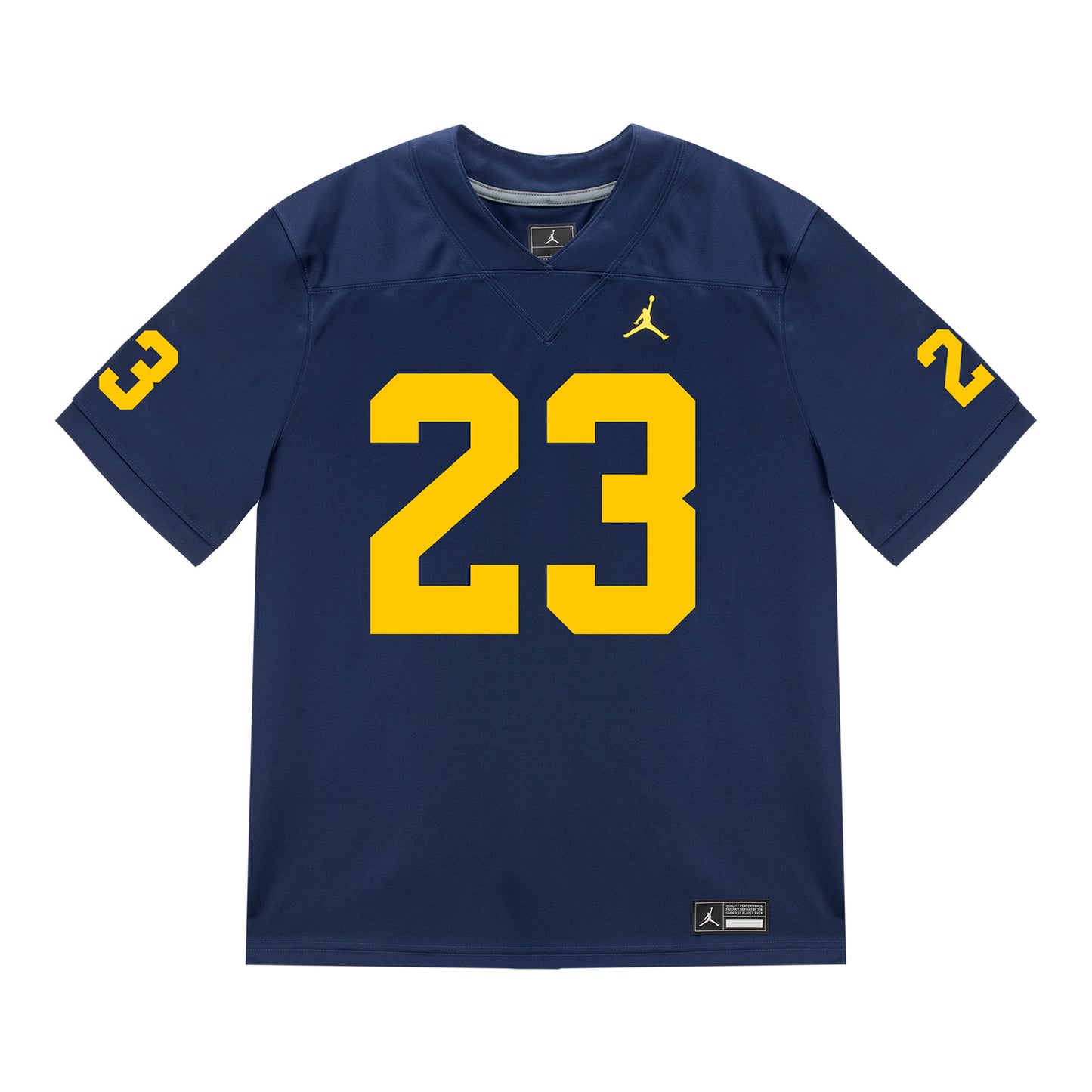Michigan Wolverines #23 Markel Dabney Student Athlete Blue Football Jersey - Front View
