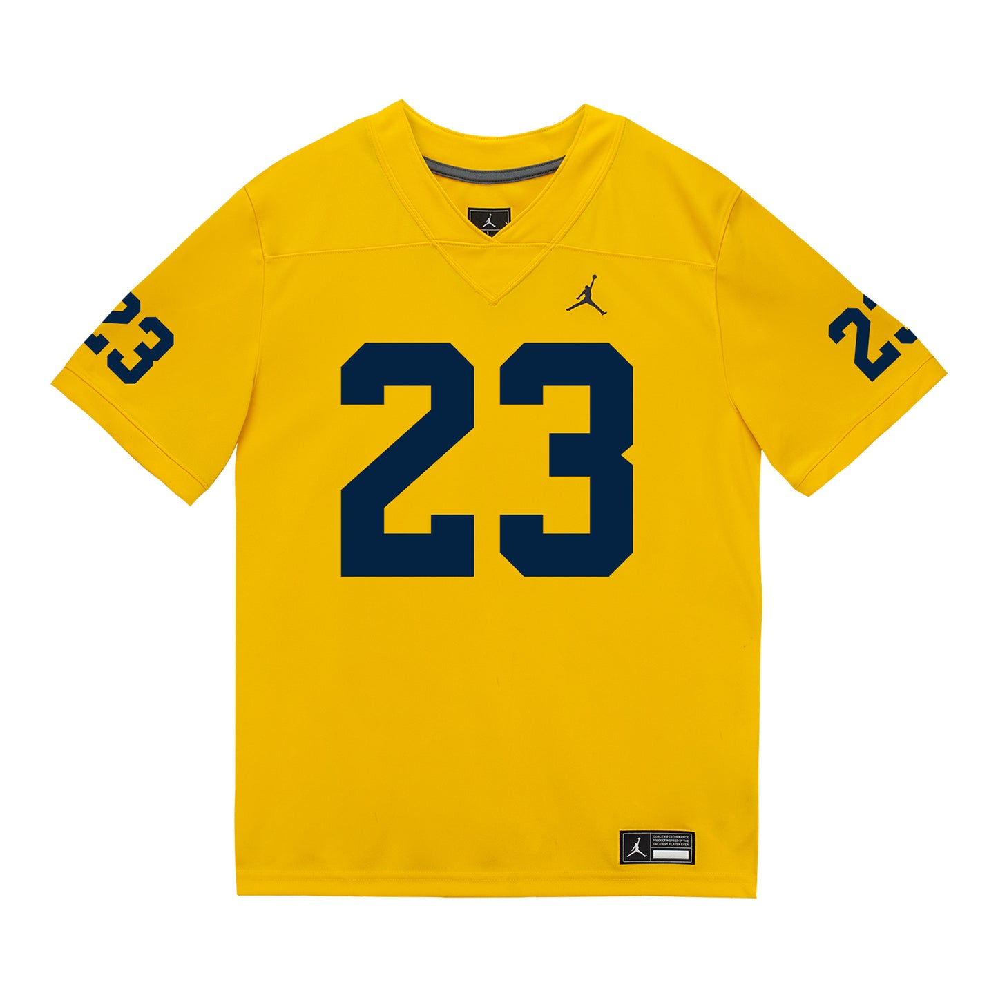 Michigan Wolverines #23 Markel Dabney Student Athlete Maize Football Jersey