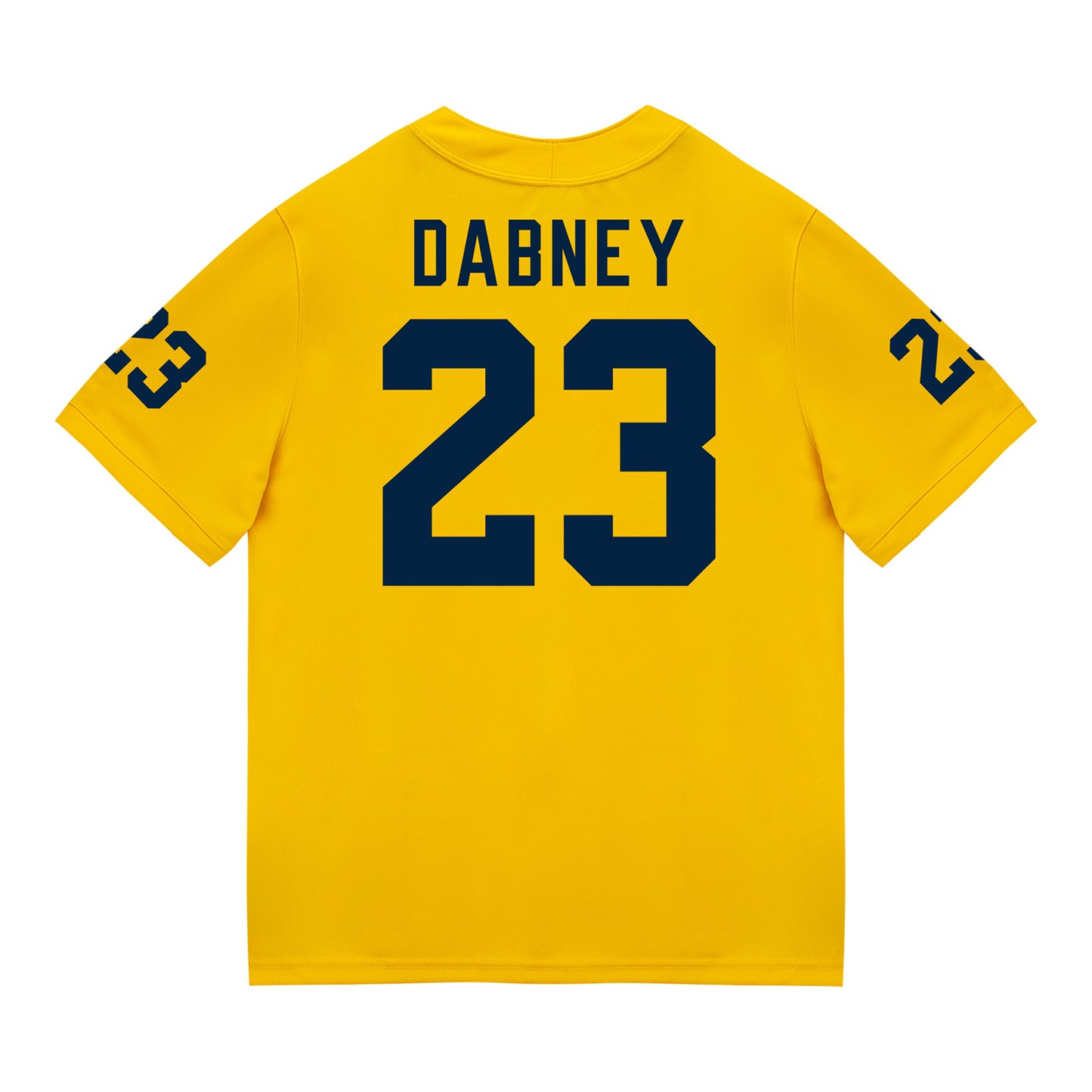 Michigan Wolverines #23 Markel Dabney Student Athlete Maize Football Jersey