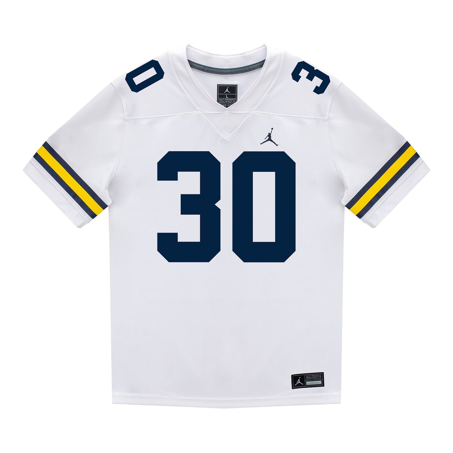 Michigan Wolverines #30 Max Alford Student Athlete White Football Jersey