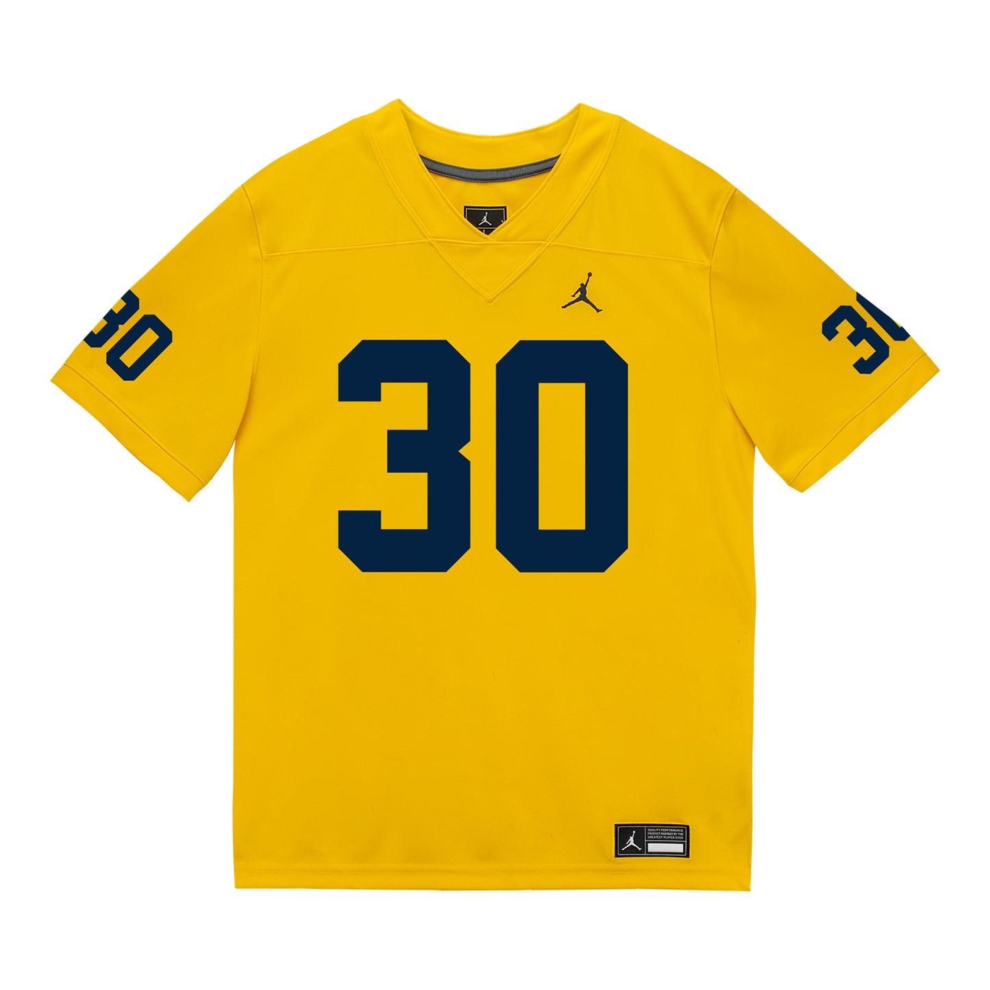 Michigan Wolverines #30 Max Alford Student Athlete Maize Football Jersey