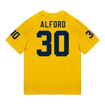 Michigan Wolverines #30 Max Alford Student Athlete Maize Football Jersey
