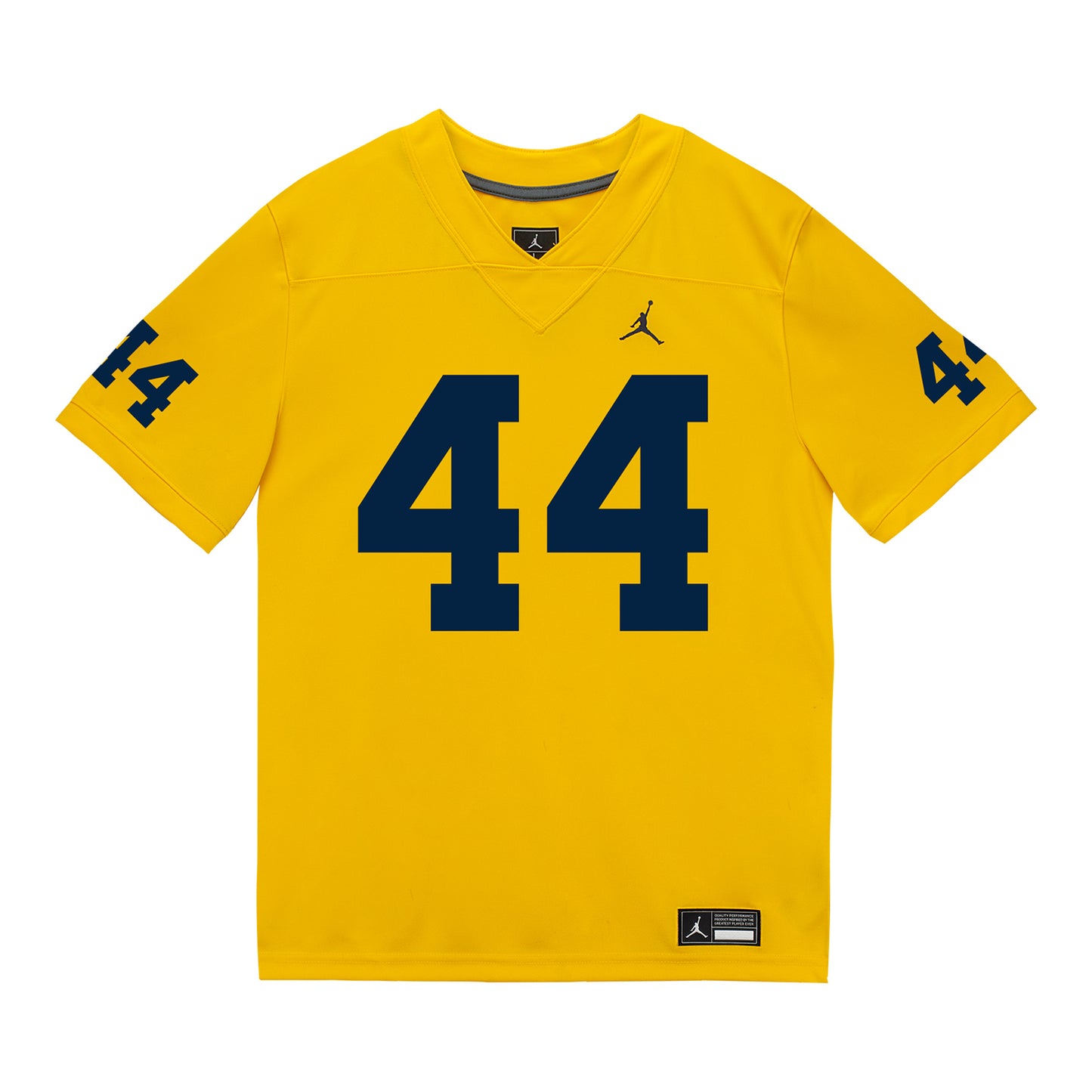 Michigan Wolverines #44 Eli Owens Student Athlete Maize Football Jersey