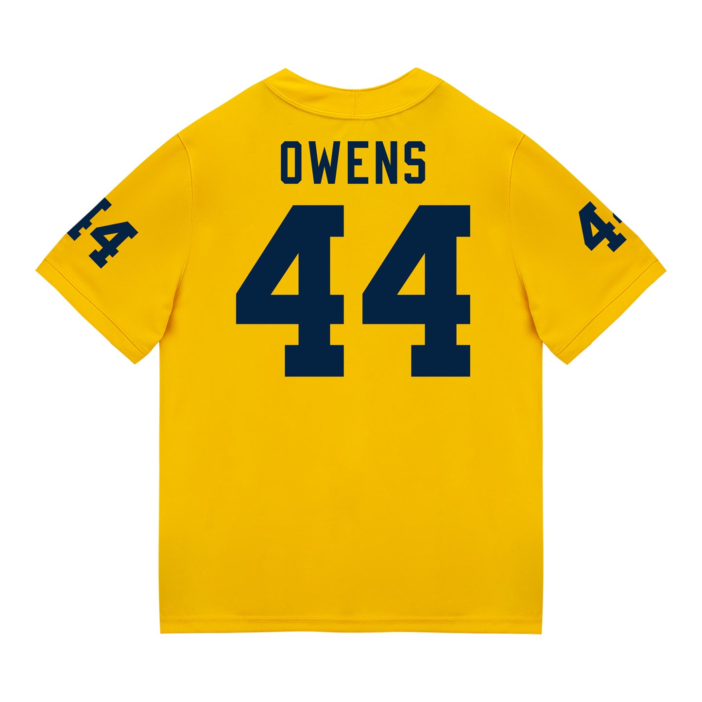 Michigan Wolverines #44 Eli Owens Student Athlete Maize Football Jersey