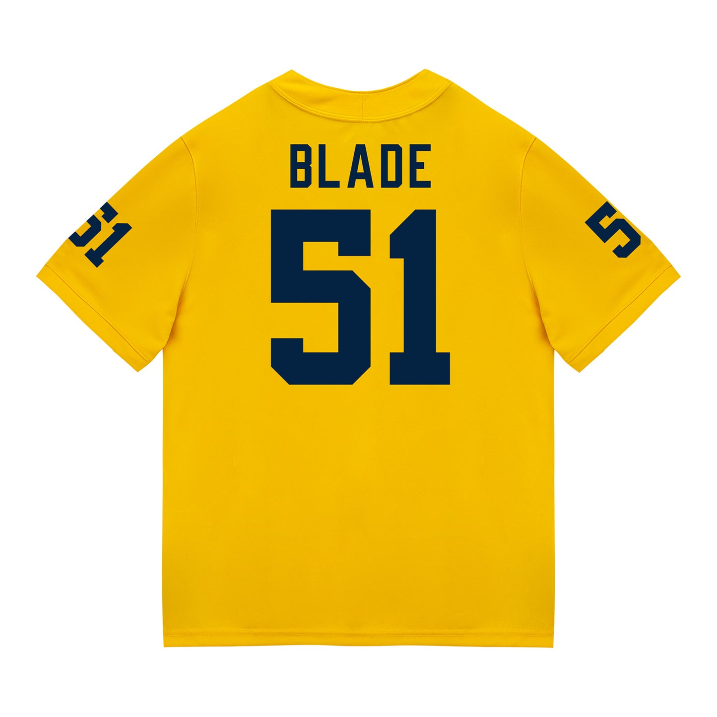 Michigan Wolverines #51 McHale Blade Student Athlete Maize Football Jersey