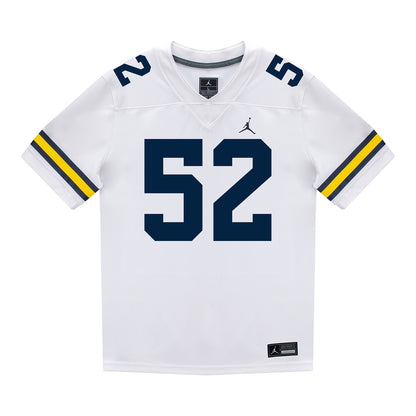 Michigan Wolverines #52 Ace Hamilton Student Athlete White Football Jersey
