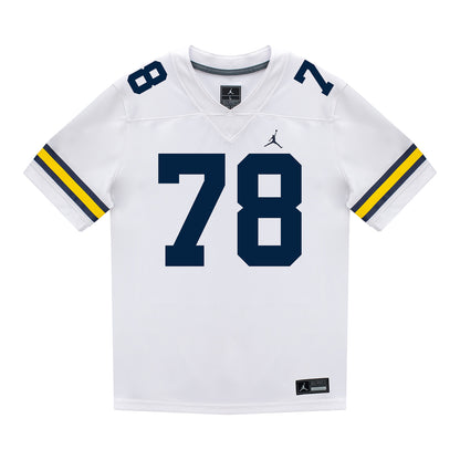 Michigan Wolverines #78 Marky Walbridge Student Athlete White Football Jersey