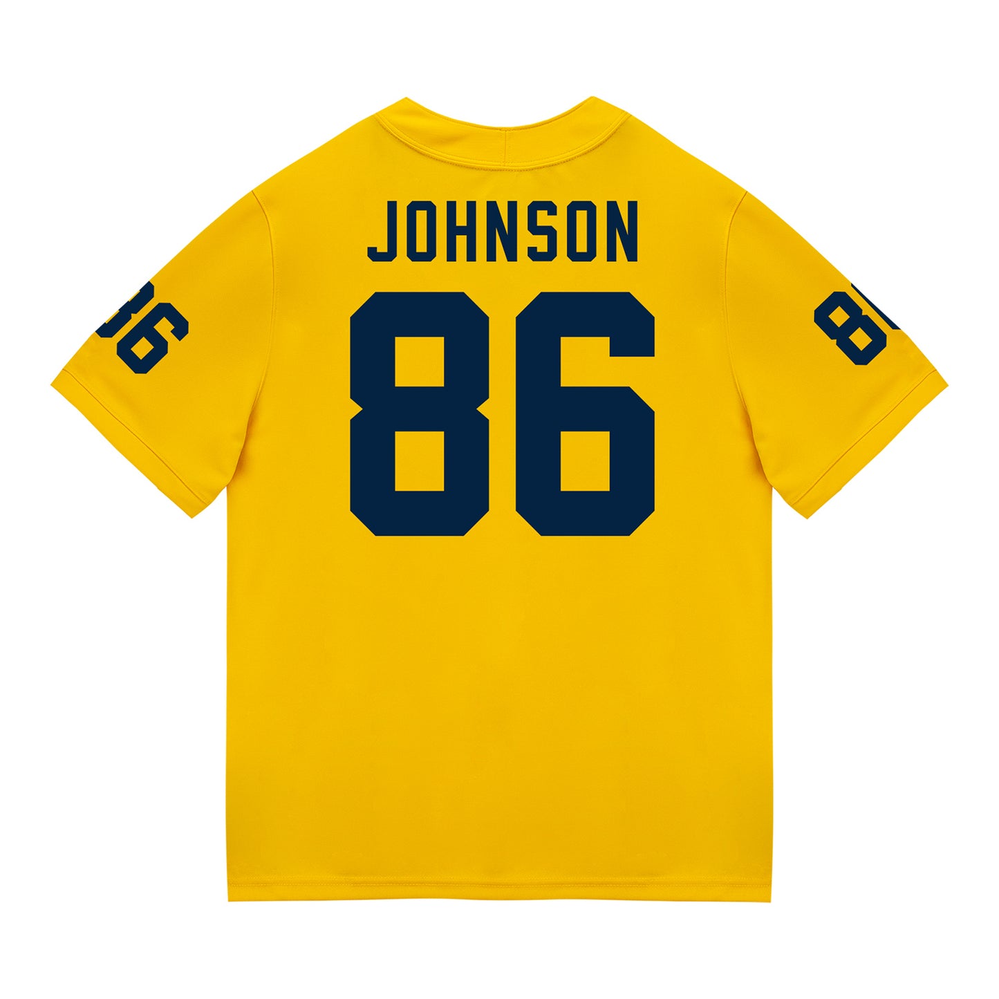 Michigan Wolverines #86 Travis Johnson Student Athlete Maize Football Jersey