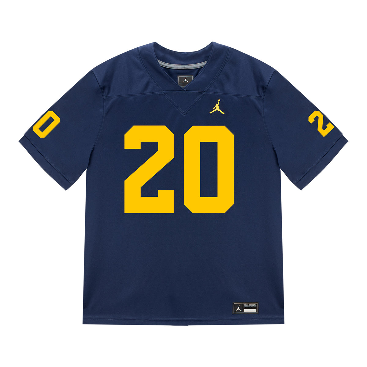 Michigan Wolverines #20 Jeremiah Lowe Student Athlete Blue Football Jersey