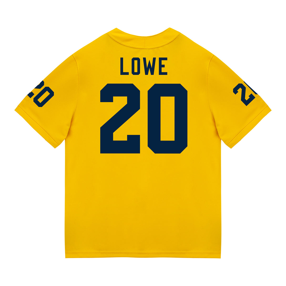 Michigan Wolverines #20 Jeremiah Lowe Student Athlete Maize Football Jersey