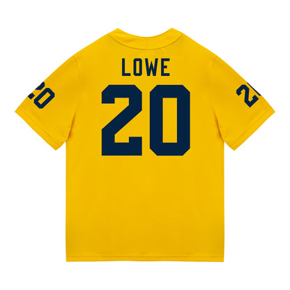 Michigan Wolverines #20 Jeremiah Lowe Student Athlete Maize Football Jersey