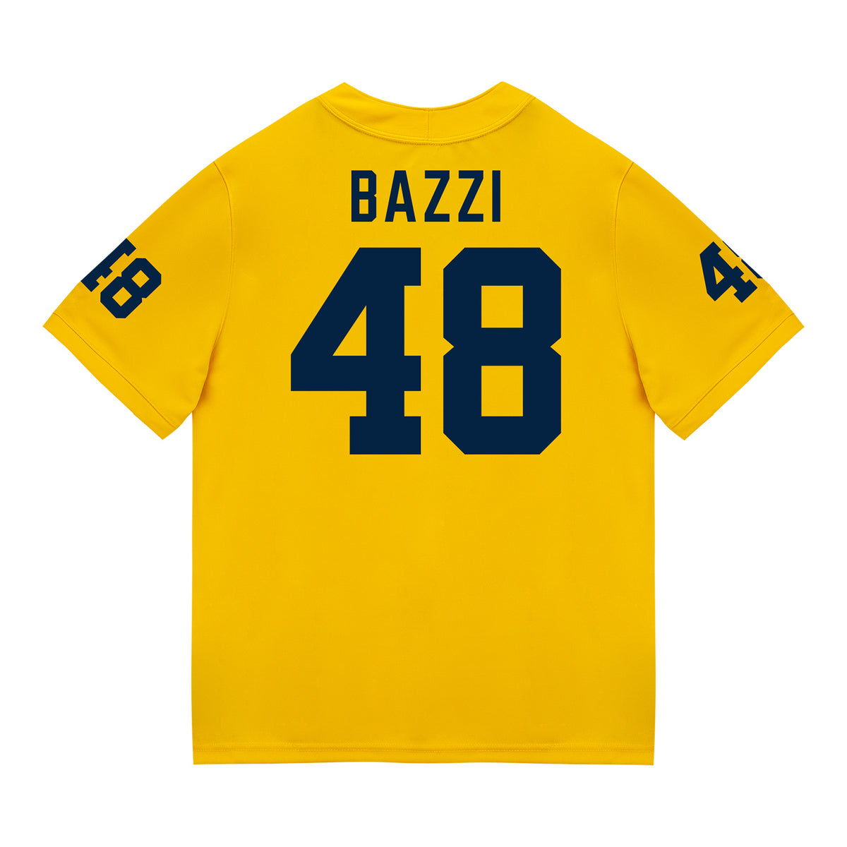 Michigan Wolverines #49 Adam Bazzi Student Athlete Maize Football Jersey