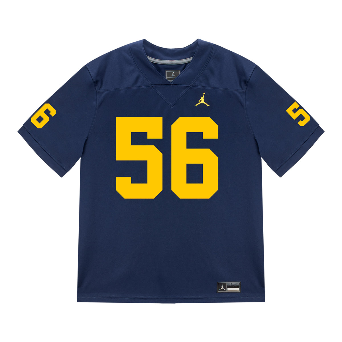 Michigan Wolverines #56 Allister Vallejo Student Athlete Blue Football Jersey