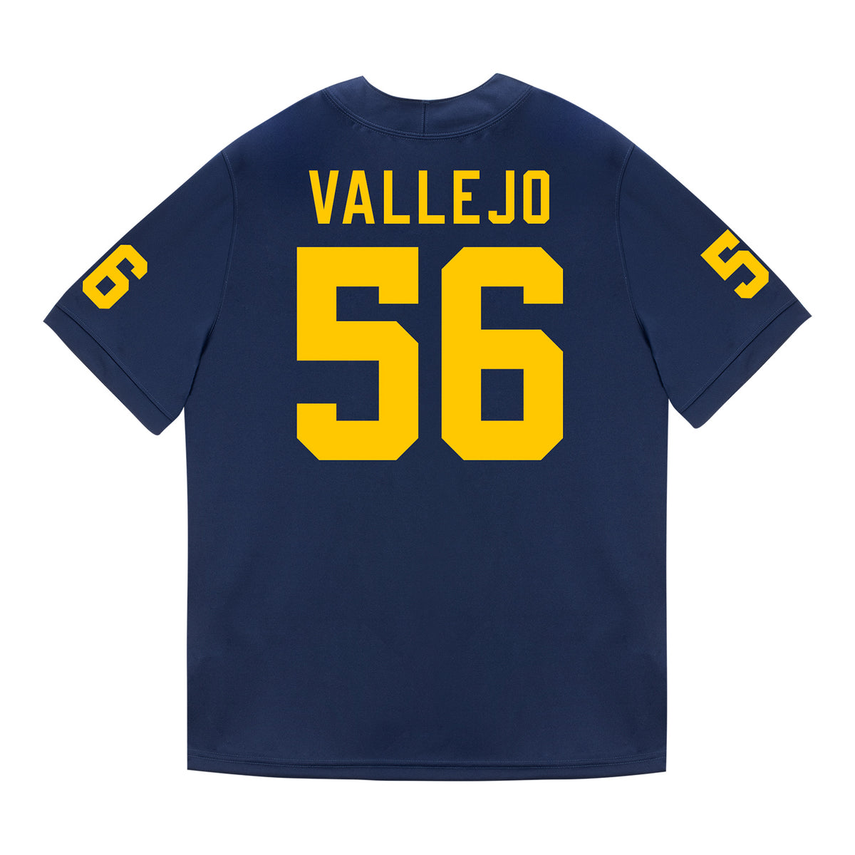 Michigan Wolverines #56 Allister Vallejo Student Athlete Blue Football Jersey