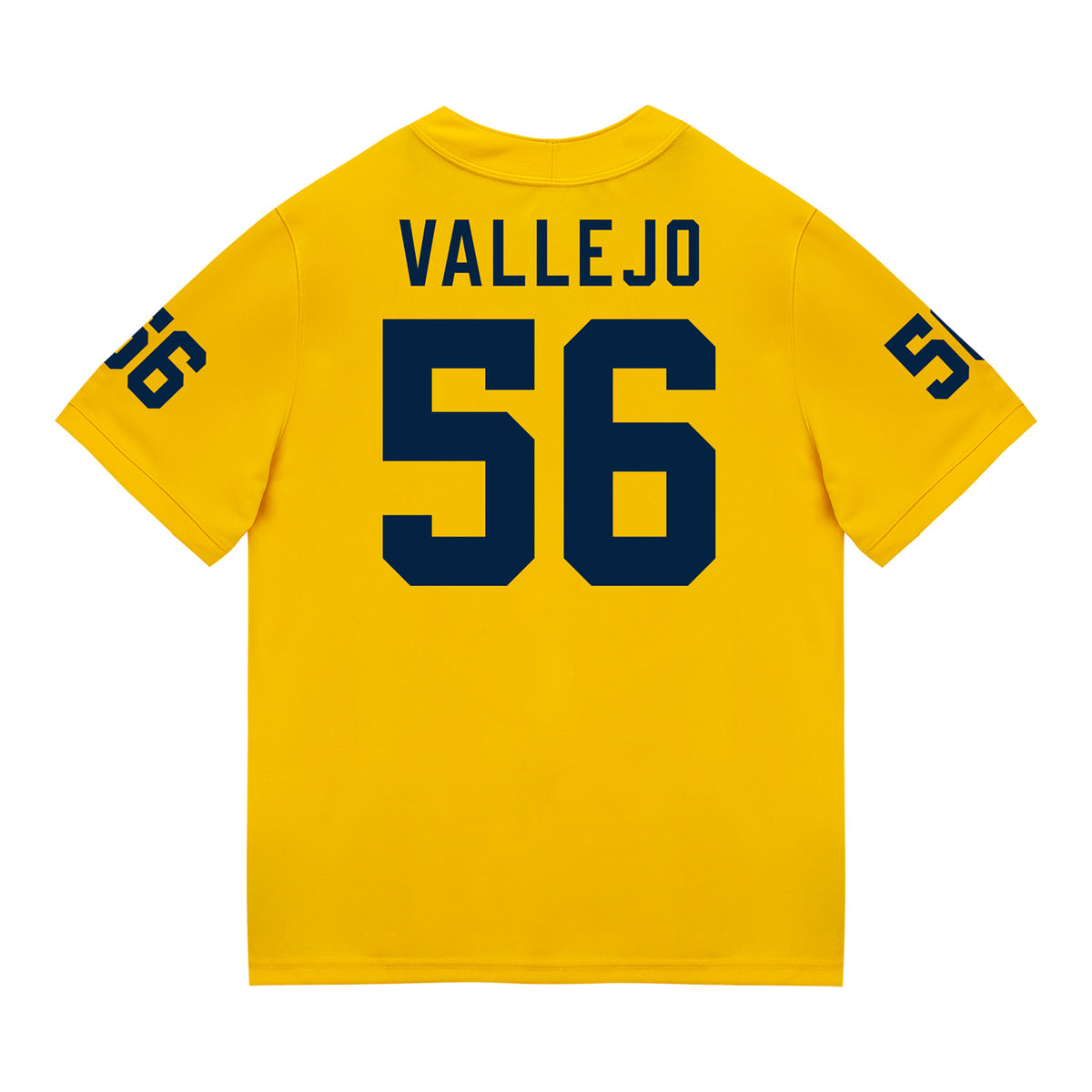 Michigan Wolverines #56 Allister Vallejo Student Athlete Maize Football Jersey