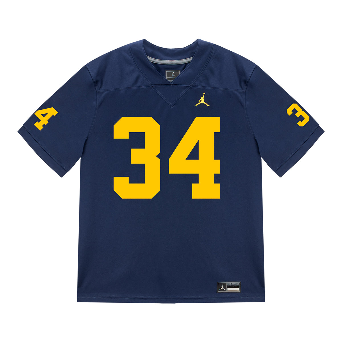 Michigan Wolverines #34 John Weidenbach Student Athlete Blue Football Jersey