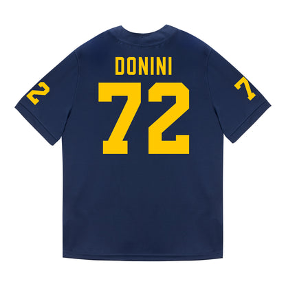 Michigan Wolverines #72 Peter Donini Student Athlete Blue Football Jersey