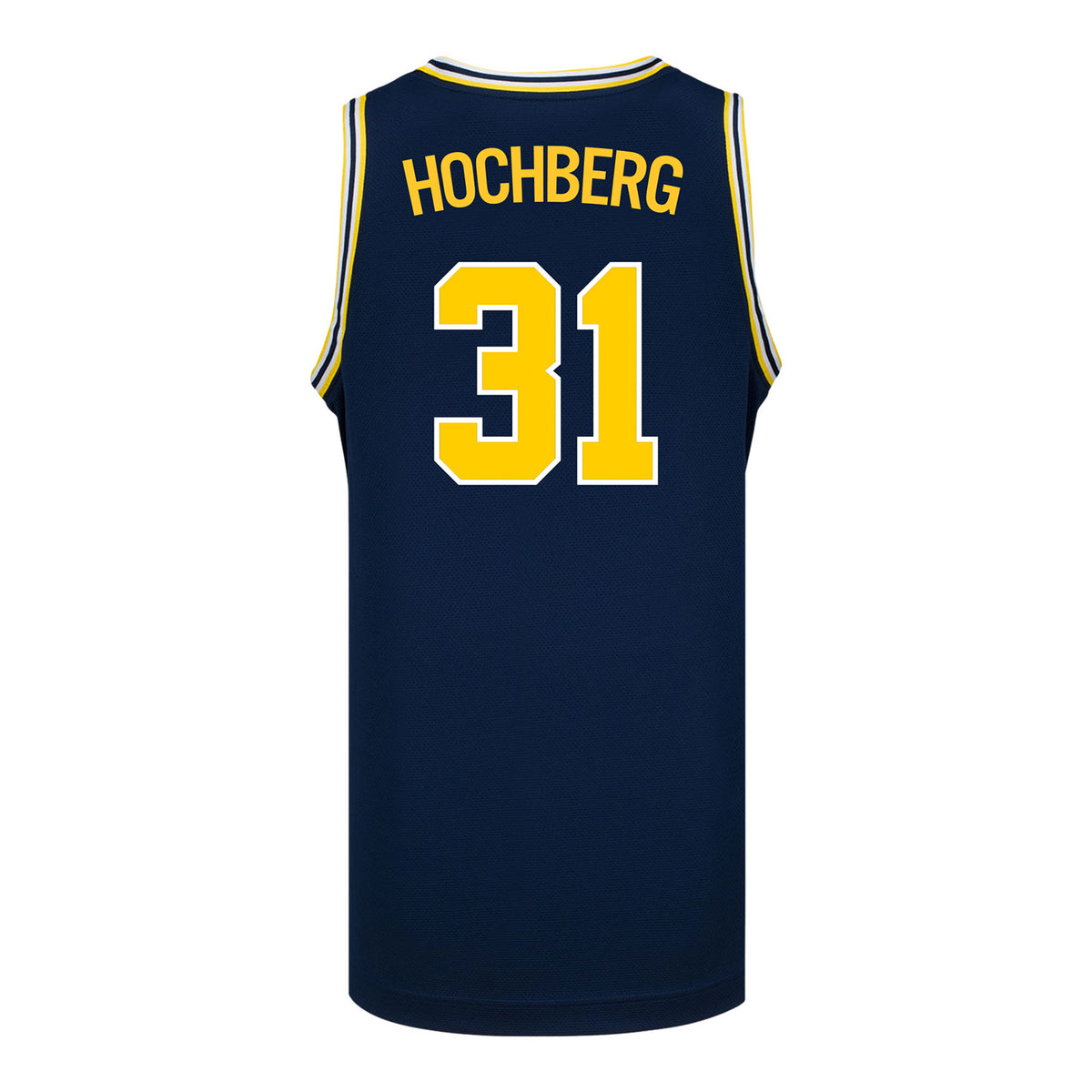 Michigan Wolverines #31 Harrison Hochberg Student Athlete Blue Basketball Jersey