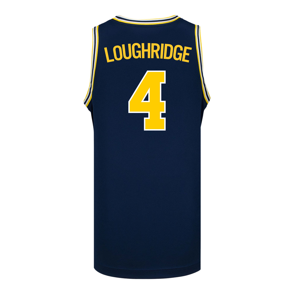 Michigan Wolverines Women's Basketball #4 Dallas Loughridge Student Athlete Blue Basketball Jersey