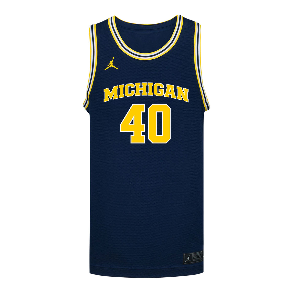 Michigan Wolverines Women's Basketball #40 Courtney Ogden Student Athlete Blue Basketball Jersey