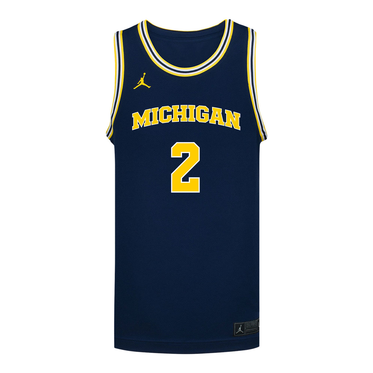 Michigan Wolverines #2 Kenny Noland Student Athlete Blue Basketball Jersey