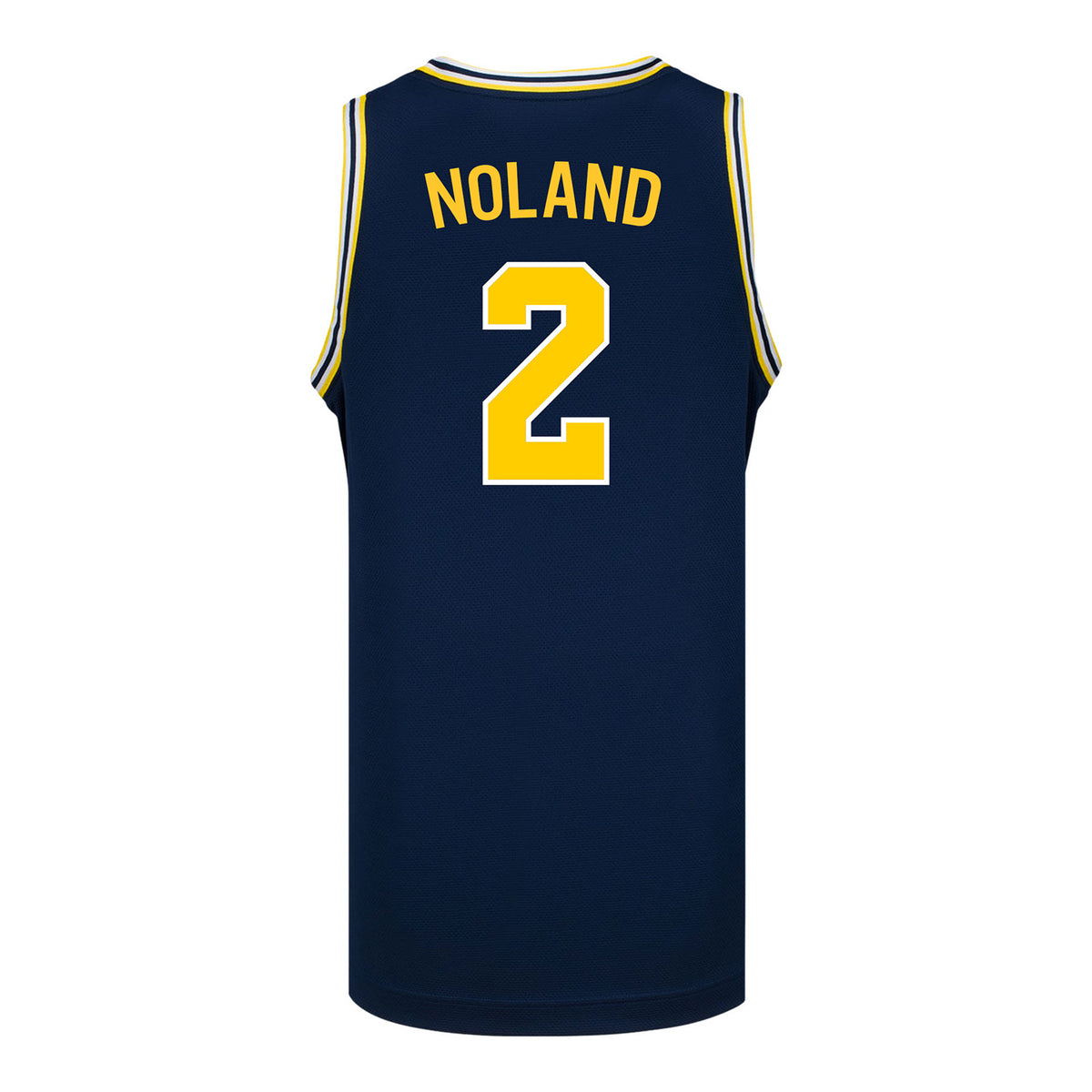 Michigan Wolverines #2 Kenny Noland Student Athlete Blue Basketball Jersey