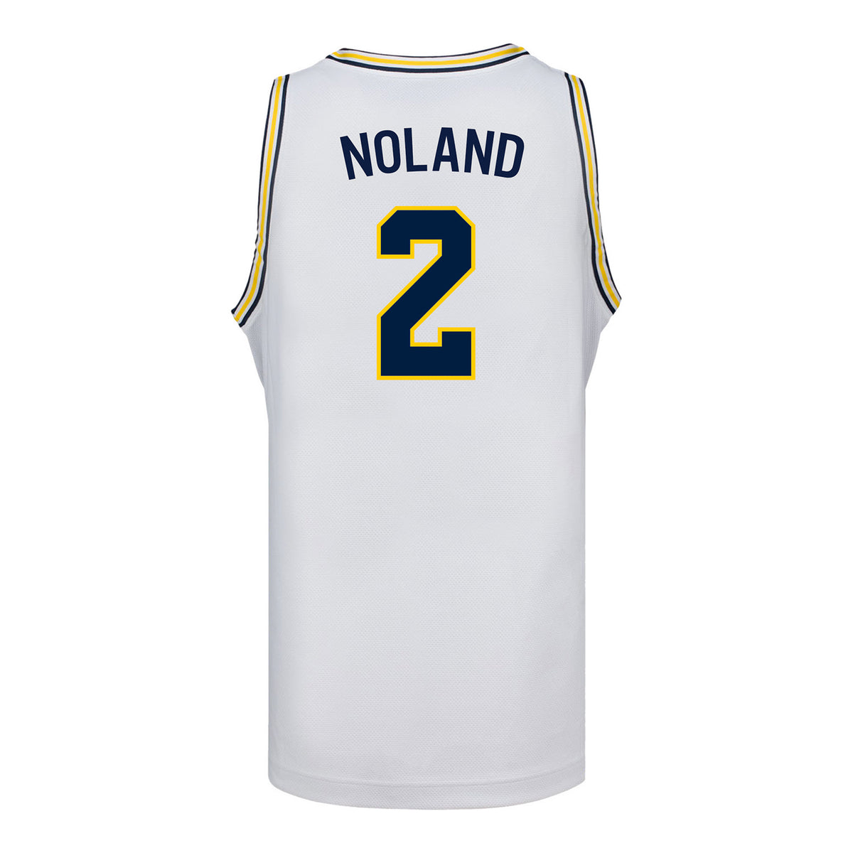 Michigan Wolverines #2 Kenny Noland Student Athlete White Basketball Jersey