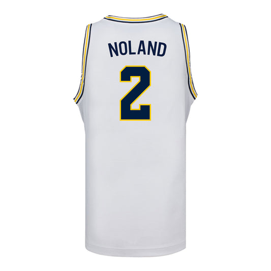Michigan Wolverines #2 Kenny Noland Student Athlete White Basketball Jersey