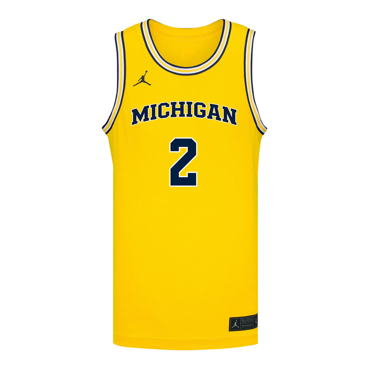 Michigan Wolverines #2 Kenny Noland Student Athlete Maize Basketball Jersey