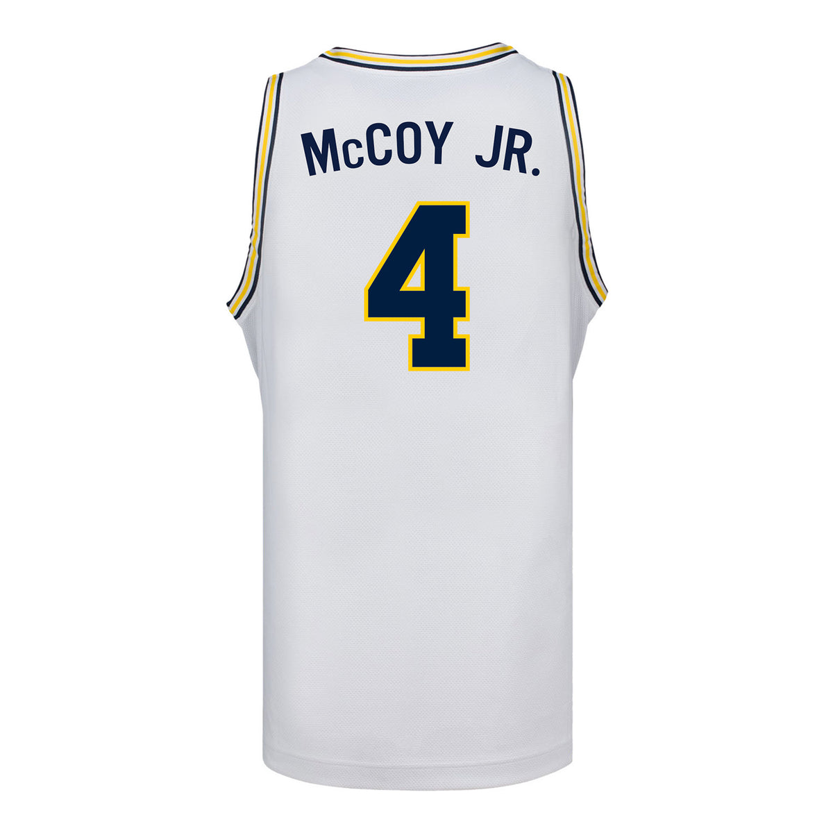 Michigan Wolverines #4 Brandon McCoy Jr. Student Athlete White Basketball Jersey