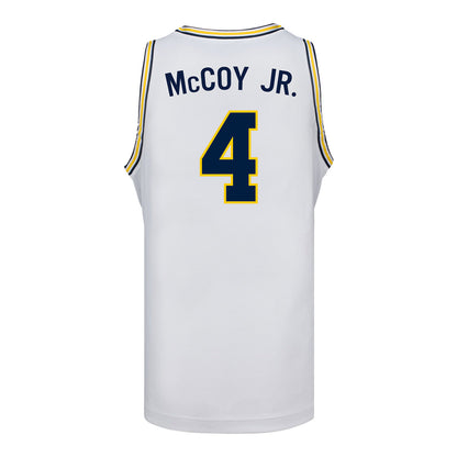 Michigan Wolverines #4 Brandon McCoy Jr. Student Athlete White Basketball Jersey
