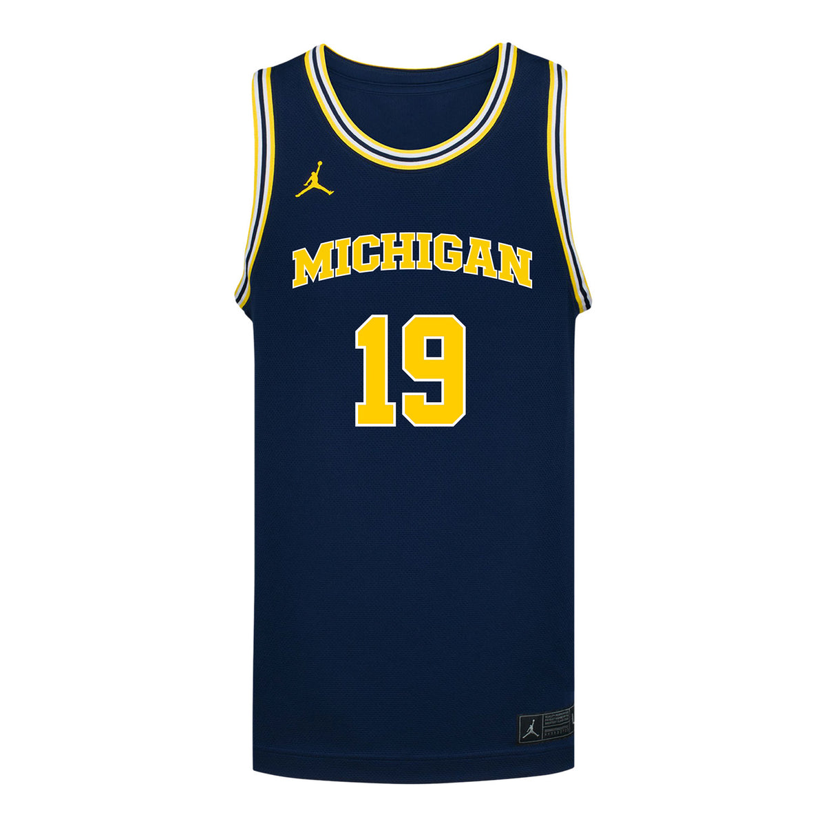 Michigan Wolverines #19 Jalen Reed Student Athlete Blue Basketball Jersey