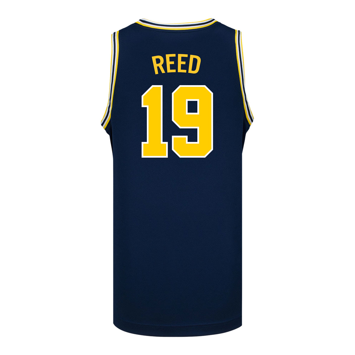 Michigan Wolverines #19 Jalen Reed Student Athlete Blue Basketball Jersey
