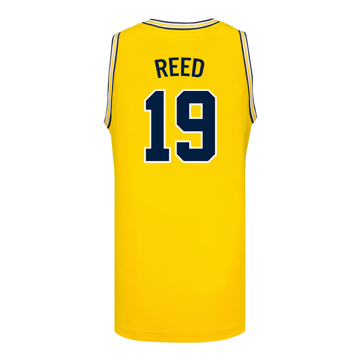 Michigan Wolverines #19 Jalen Reed Student Athlete Maize Basketball Jersey