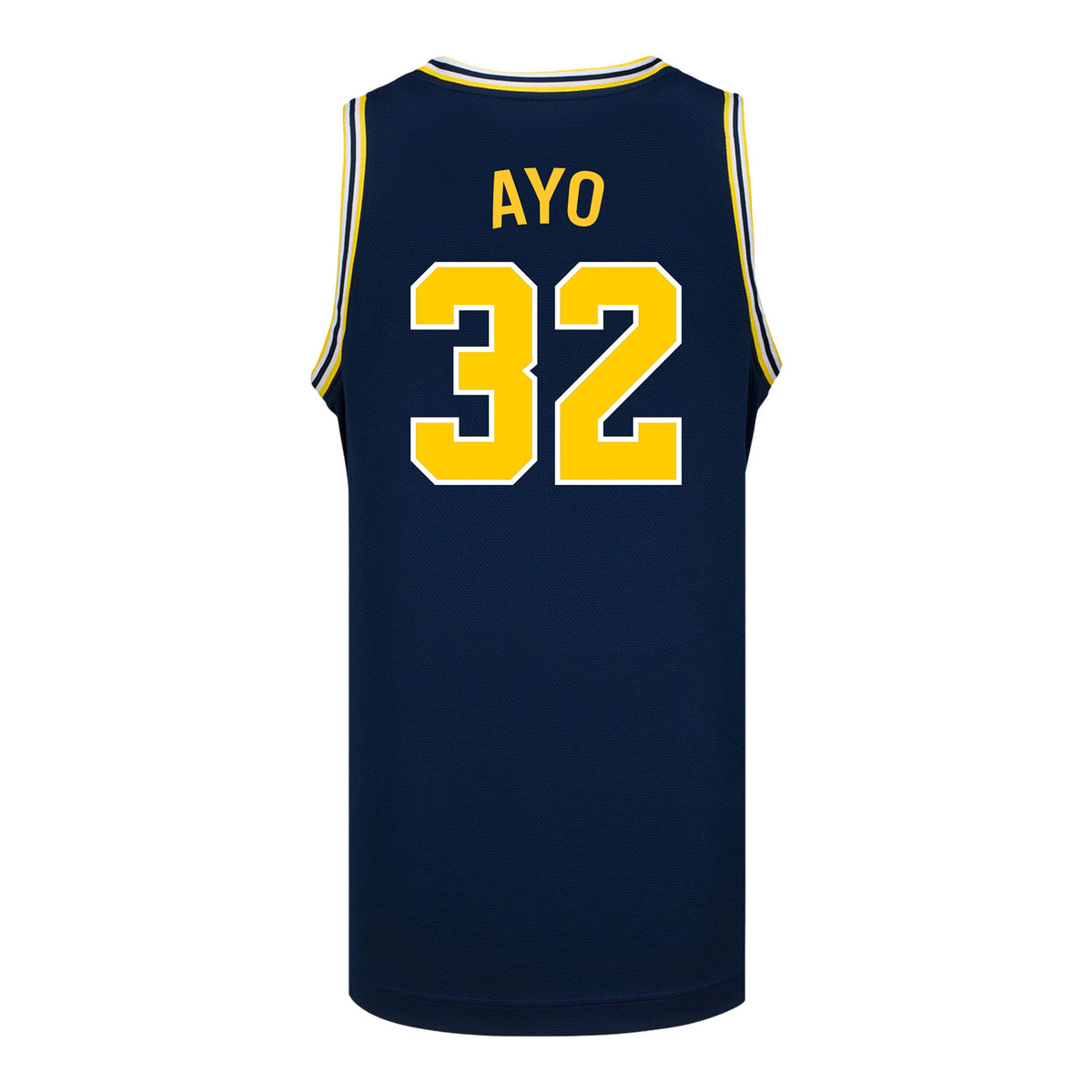 Michigan Wolverines Women's Basketball #32 Fope Ayo Student Athlete Blue Basketball Jersey