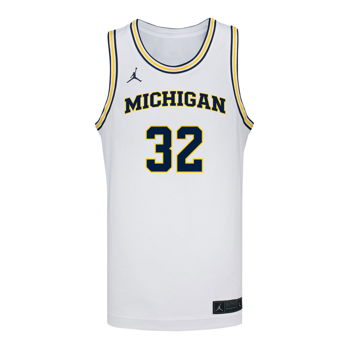 Michigan Wolverines Women's Basketball #32 Fope Ayo Student Athlete White Basketball Jersey