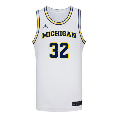 Michigan Wolverines Women's Basketball #32 Fope Ayo Student Athlete White Basketball Jersey
