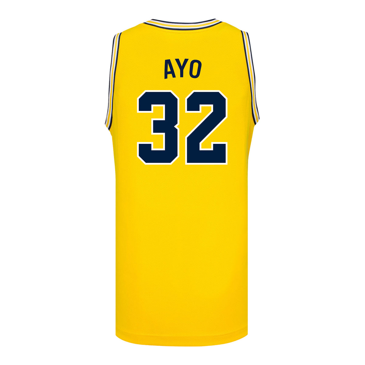 Michigan Wolverines Women's Basketball #32 Fope Ayo Student Athlete Maize Basketball Jersey