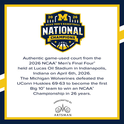 Michigan Wolverines 2026 NCAA® Men’s National Championship Desk Frame