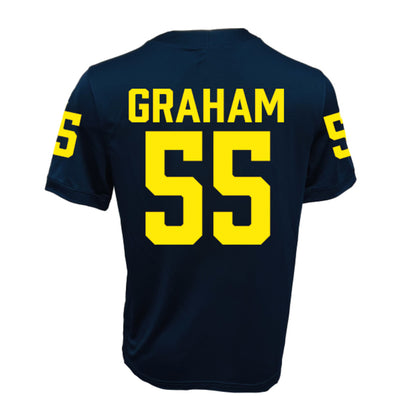 Michigan Wolverines Jordan Blue Mason Graham #55 Jersey