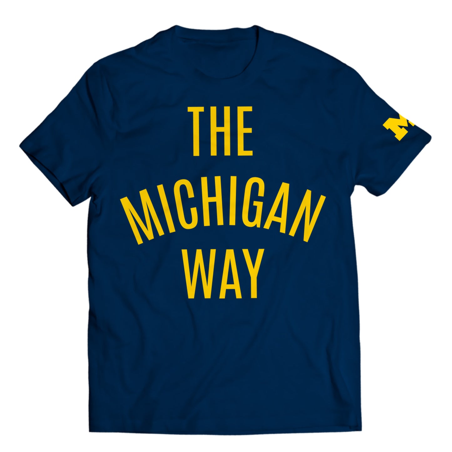 Valiant University of Michigan Football "The Michigan Way" Navy Tee