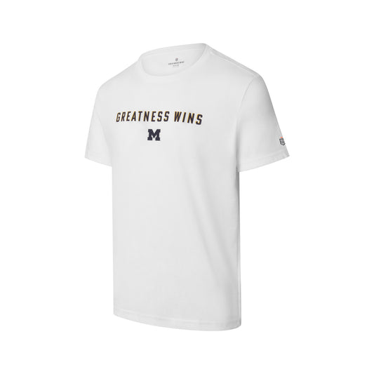 Men's Michigan Greatness Wins Tee - White